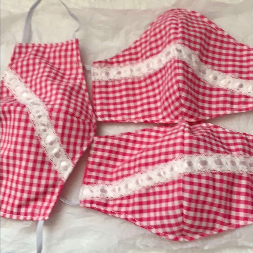 >💜3 LOT DOBLE LAYER HANDMADE BY MY MOM REUSABLE😍 WASHABLE NEW WITH OUT TAG‼️